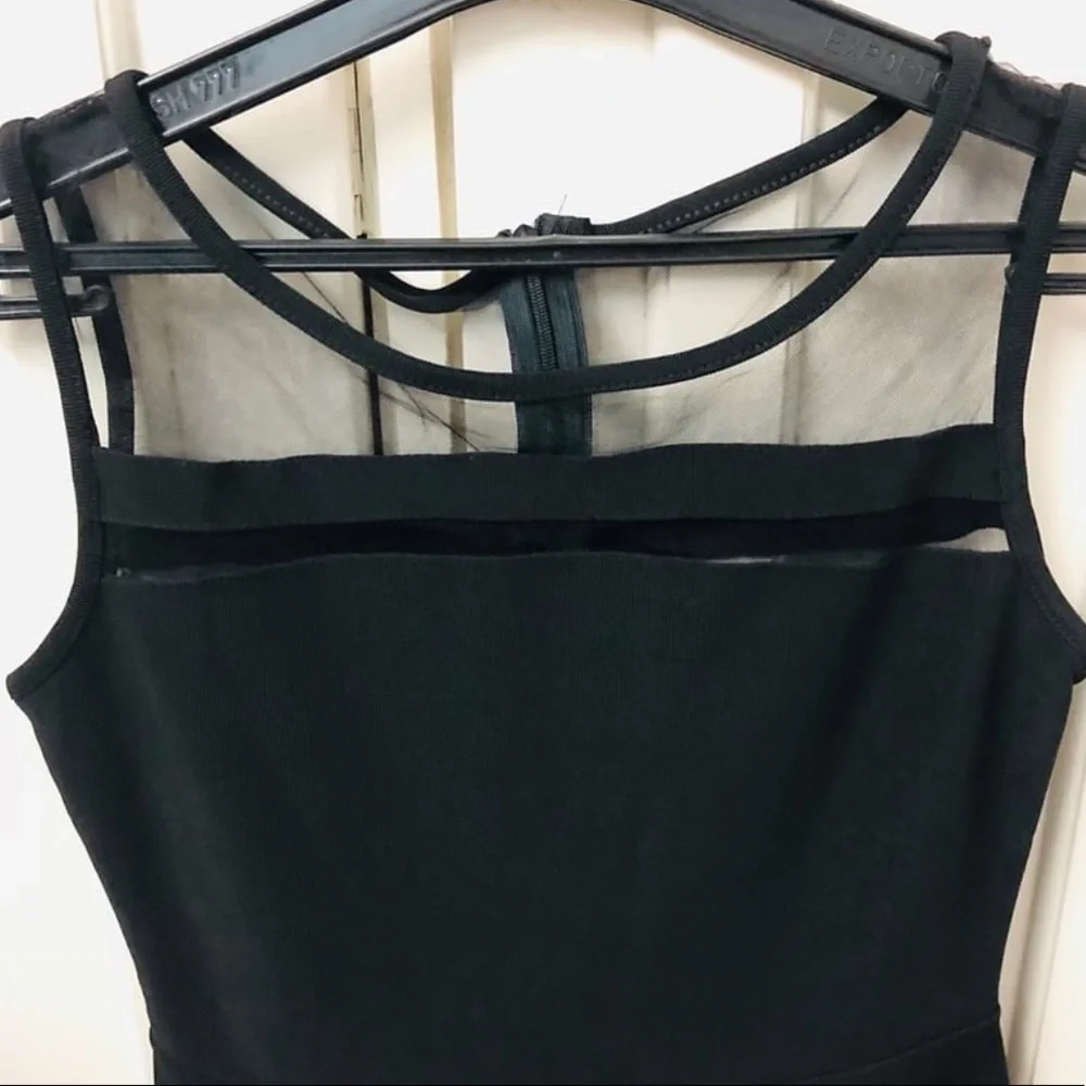 Mesh black skater dress - Picture 6 of 6